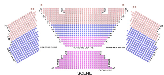 Plan théâtre du Léman